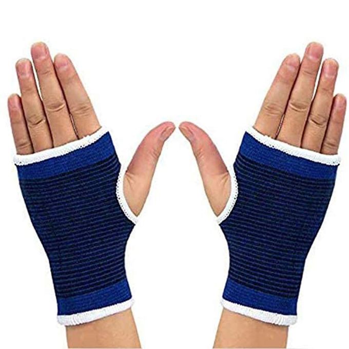 2pcs Wrist Support Elastic Hand Palm Brace Wrap Band Sleeve Guard Barbell Straps Sports Gym Training Basketball Tennis Bandage